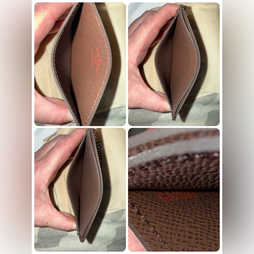 Authentic Louis Vuitton Damier Ebene Card Holder - Picture 5 of 16